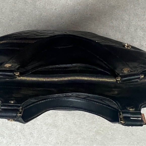 Tory Burch large stitch T tote black - Picture 5 of 9